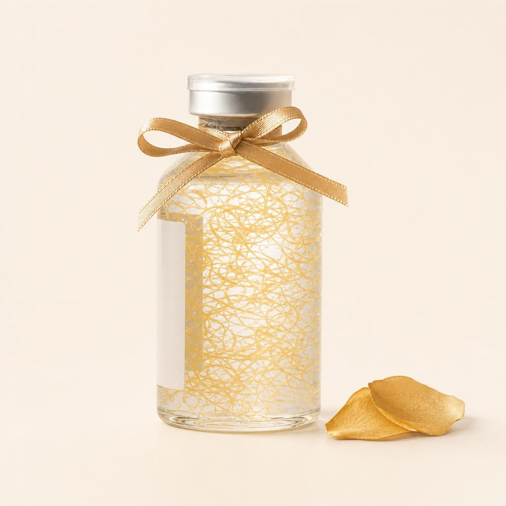 Frasco de Deep Collagen con lazo de regalo
